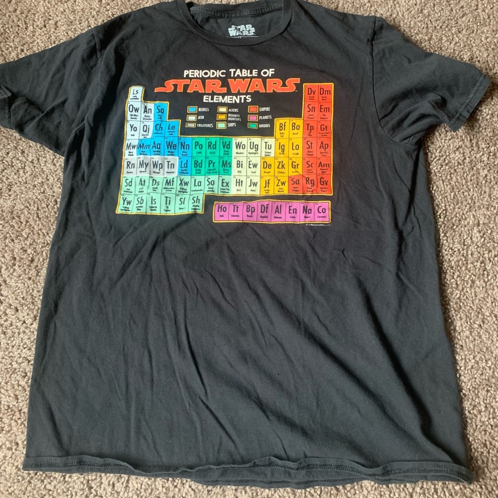 Star Wars Periodic Table Graphic Tee